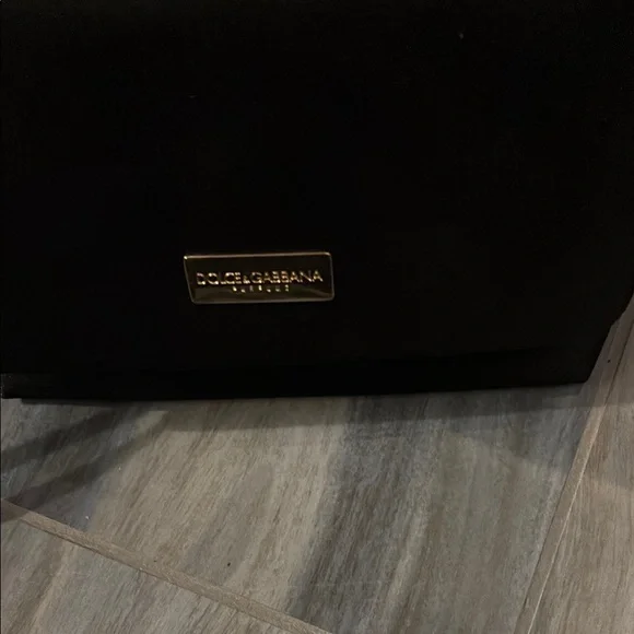 Dolce & Gabbana Black Shoulder Bag with Metallic Accents - Picture 1 of 14